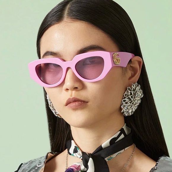 NEW GUCCI GG1421S 004 PINK WOMEN SUNGLASSES GUCCI - Picture 9 of 12